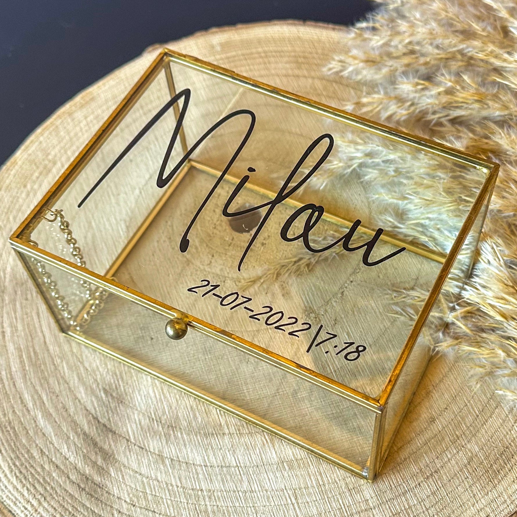 Herrinnering doos | glas