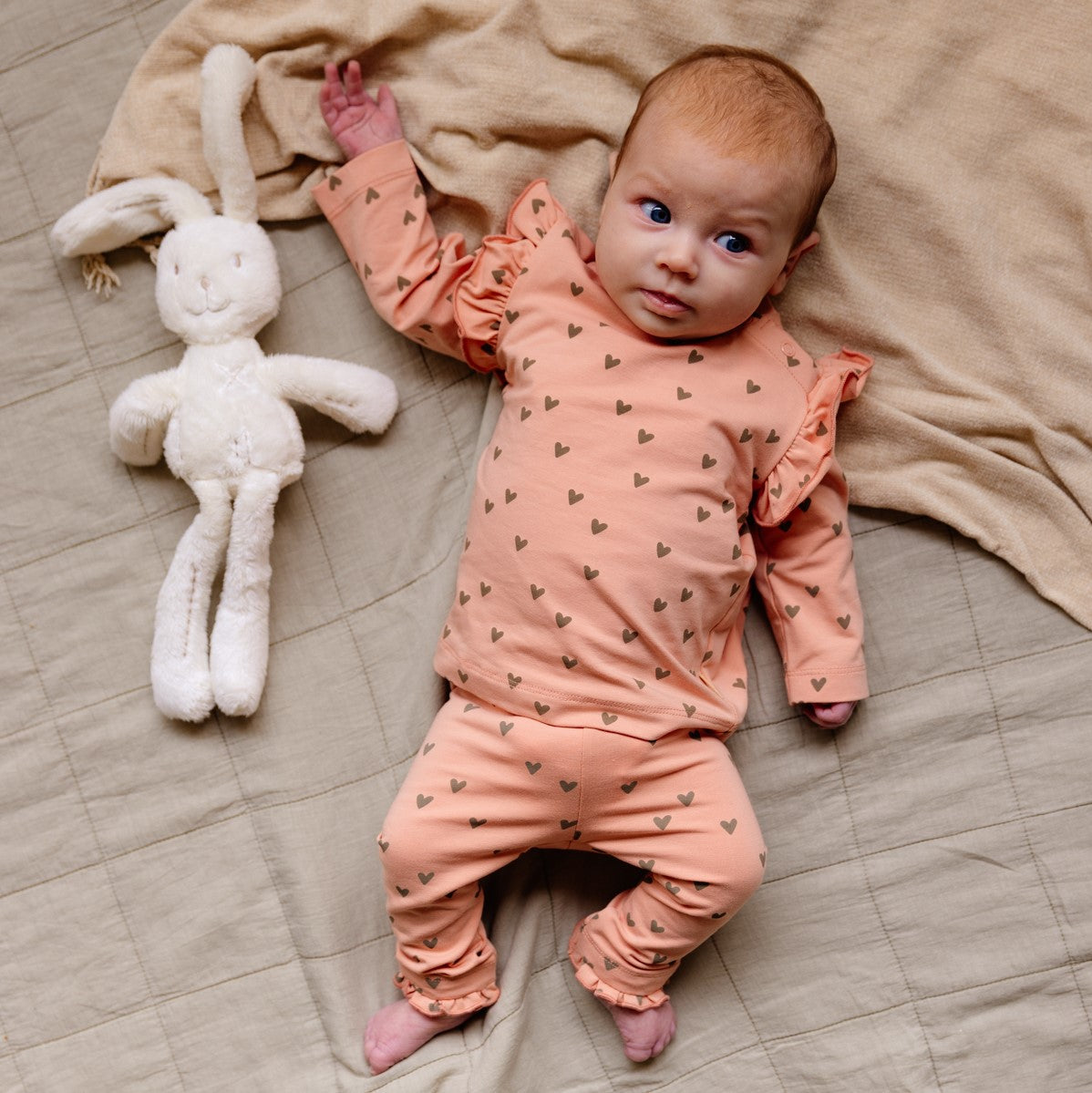 Shirt | roze met hartjes